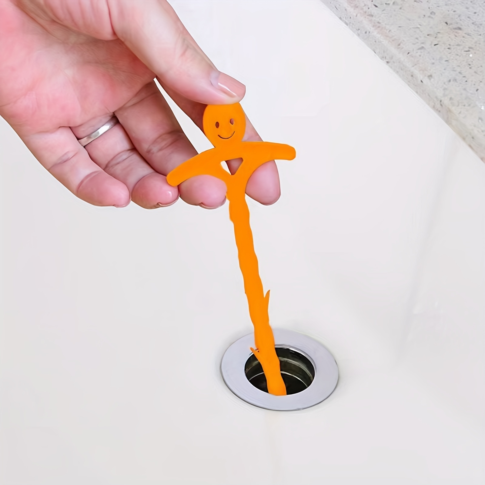 Drain Clog Remover Tool With Smile Face Handle Drain Cleaner - Temu