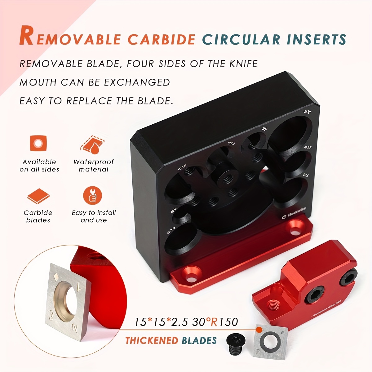 Dowel Maker Jig Kit, Metric 8mm to 20mm Adjustable Electric Drill
