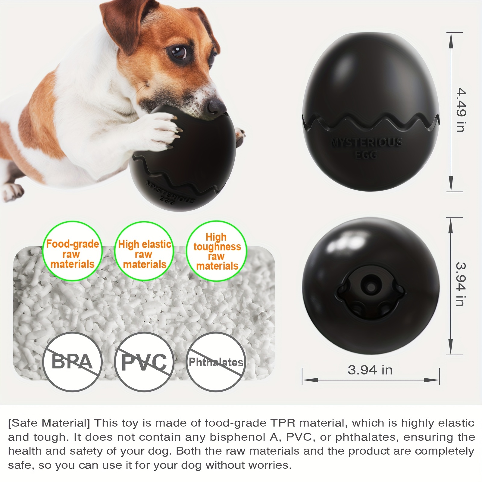 Pet Dog Toy Interactive TPR Leaking Food For Small Large Breed