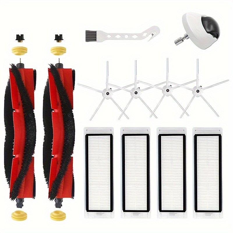  Accessories Kit Compatible with Roborock S4 S5 S6 E4 E20 E25  E35 S50 Xiaomi Mi Mijia Robotic Vacuum, 22 Pack Replacement Parts, 2 Main  Brush, 6 Side Brush, 4 Filters, 4
