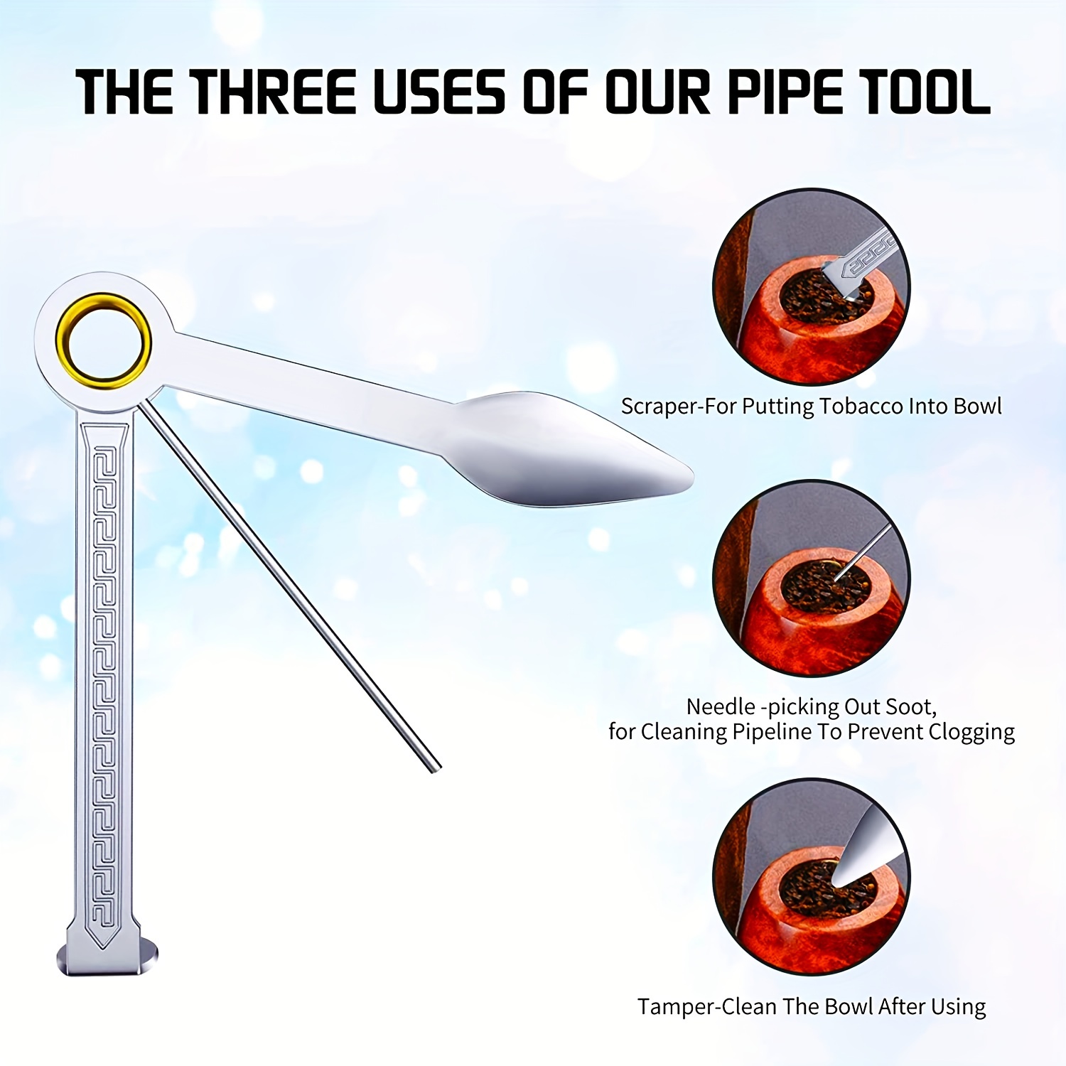 Pipe Cleaning Tool Tamper, Smoking Accessories