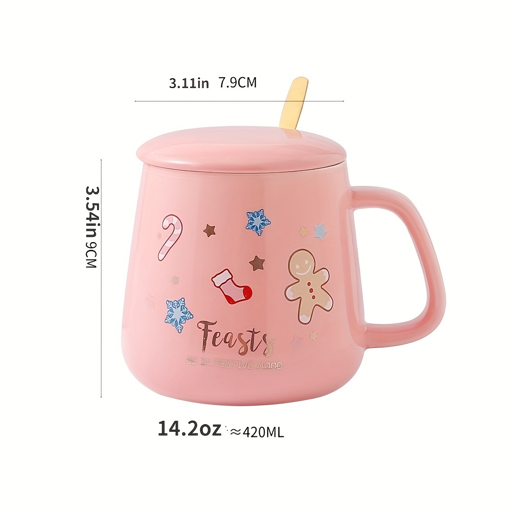 Taza De Café Con Tapa Con Patrón Martillado, Tazas De Café De Cerámica  Brillante, Tazas De Agua Nacaradas Bonitas, Artículos Para Beber De Verano  E Invierno, Regalos, 1 Ud. - Temu Chile