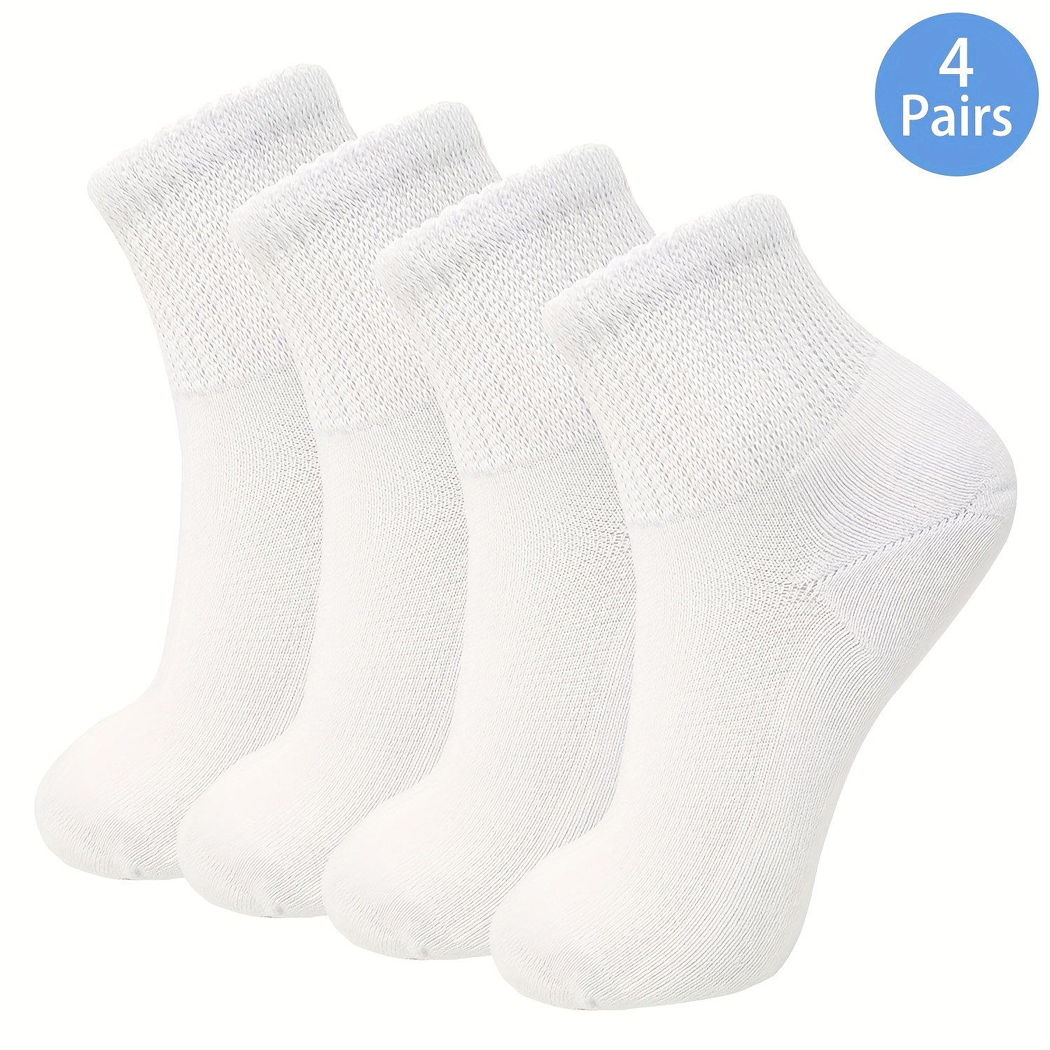 4 Pares Calcetines Diabéticos Calcetines Tobilleros Hombres - Temu Chile