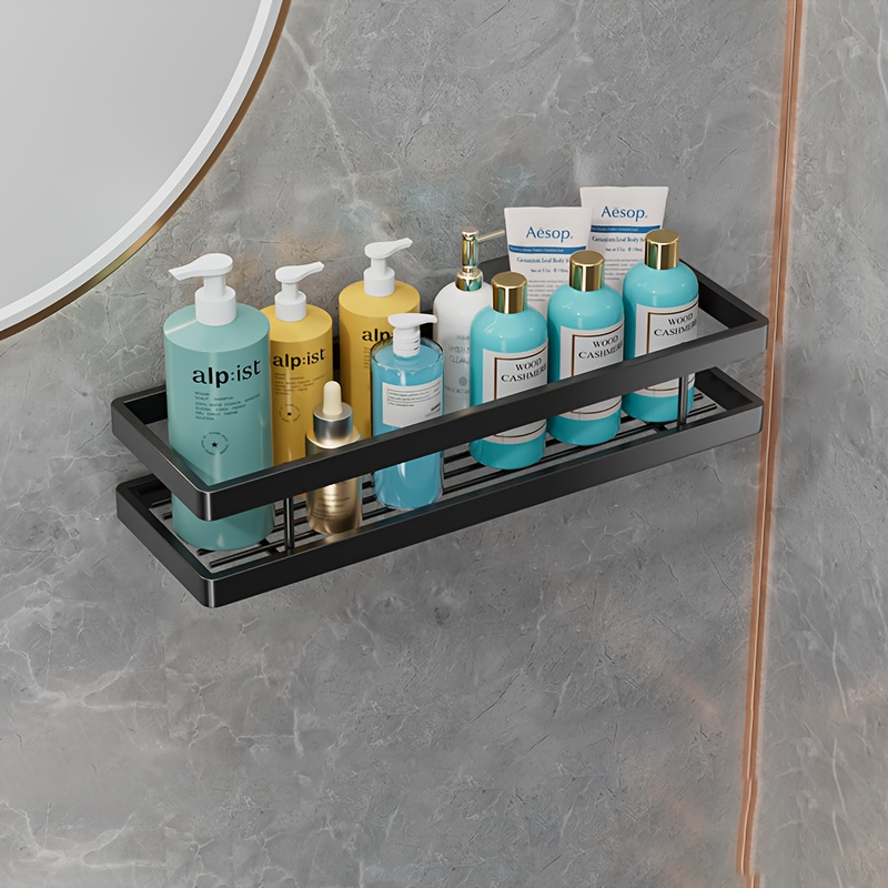 Wall Mounted Bathroom Shelf Floating Shelf Shower Shampoo Hanging