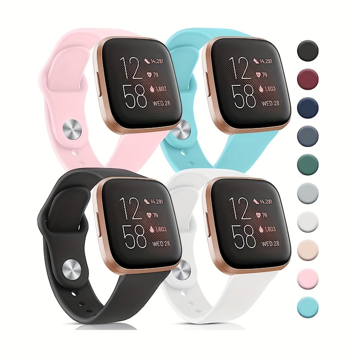 Banda Elástica Ajustable para Reloj Compatible con Fitbit Versa