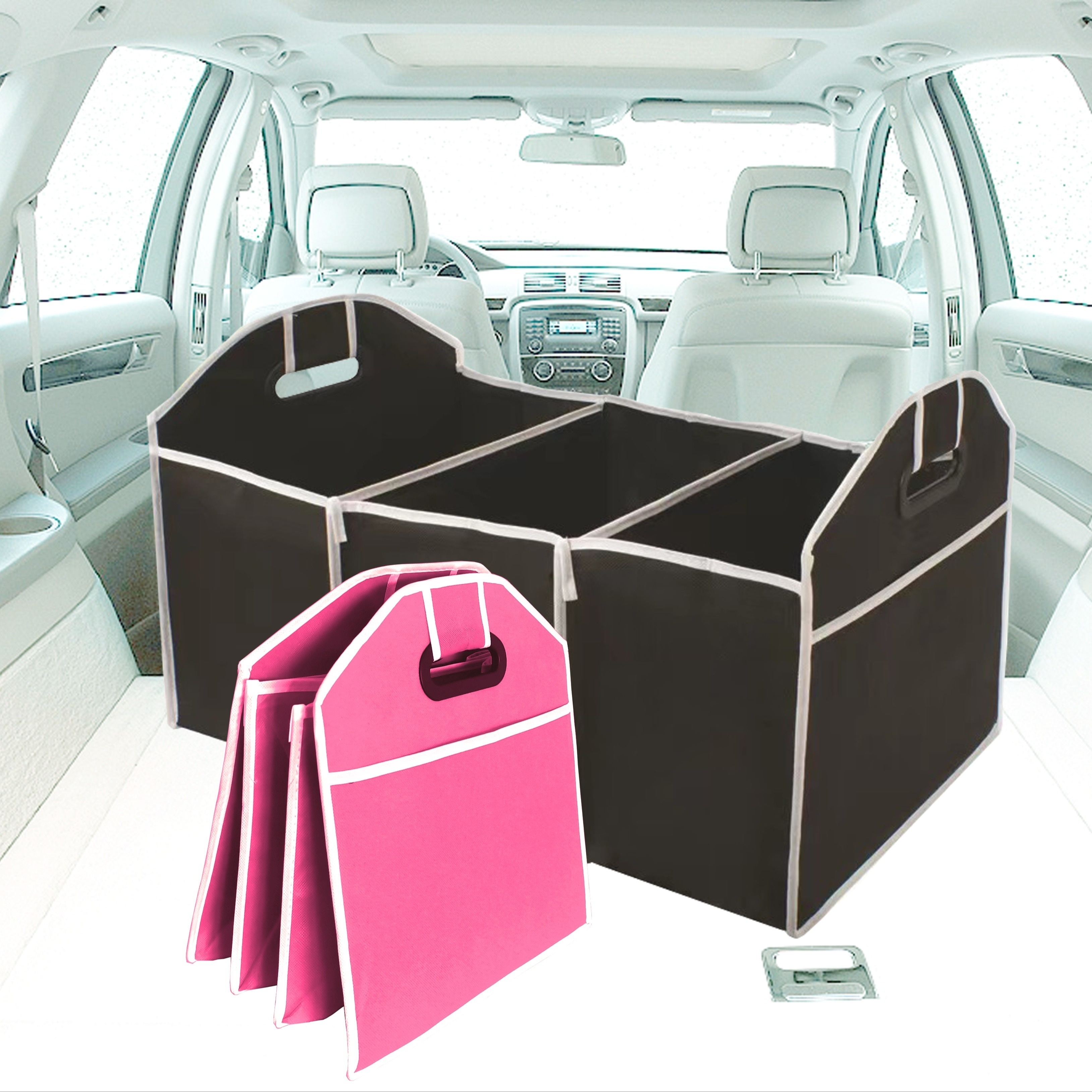 Foldable Car Storage Box Lightweight Large Capacity Portable - Temu