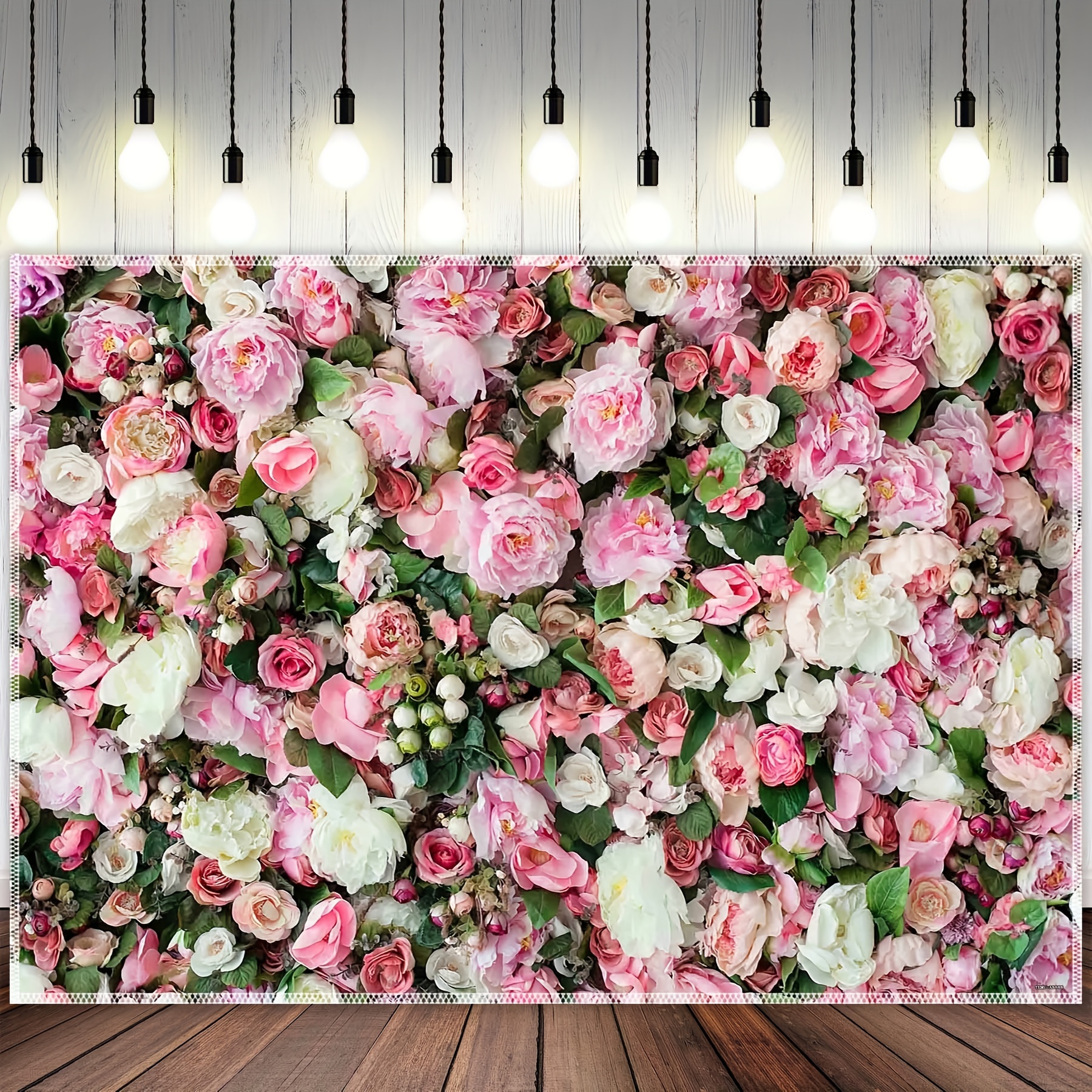 Gradient 3D Cloth Background Flower Wall Simulation Rose Wall Background  Wall Photography Wedding Party Decoration Photo Booth Outdoor Indoor Bac  その他キッチン家電