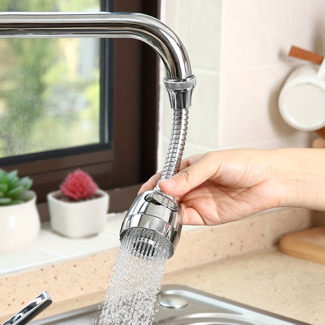 Tête de robinet flexible rotative - 360 degrés - Haute qualité