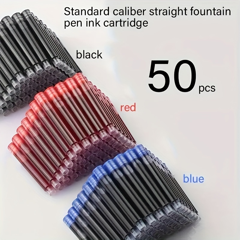 10Pcs 3.4Mm Disposable Fountain Pen Ink Cartridge Pen Refill Black/red/blue  Ink Set School Office Supplies Stationery Gifts - AliExpress