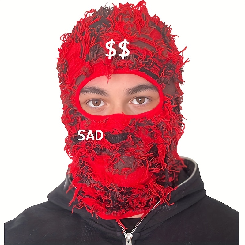 Embroidered Subaraklava Full Ski Mask Knit Camouflage Headwear