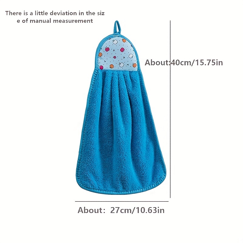 1pc Cartoon Hanging Hand Towel With Super Absorbent & Soft Material For  Face & Hands