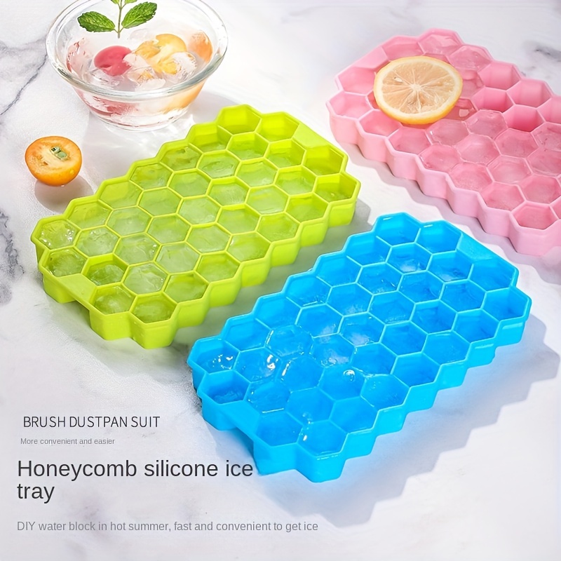 Silicone Ice Cube Maker Trays with Lids for Freezer Ice Cube Mold Drinks  Whiskey Cocktails Kitchen Tools Accessories Ice Mold