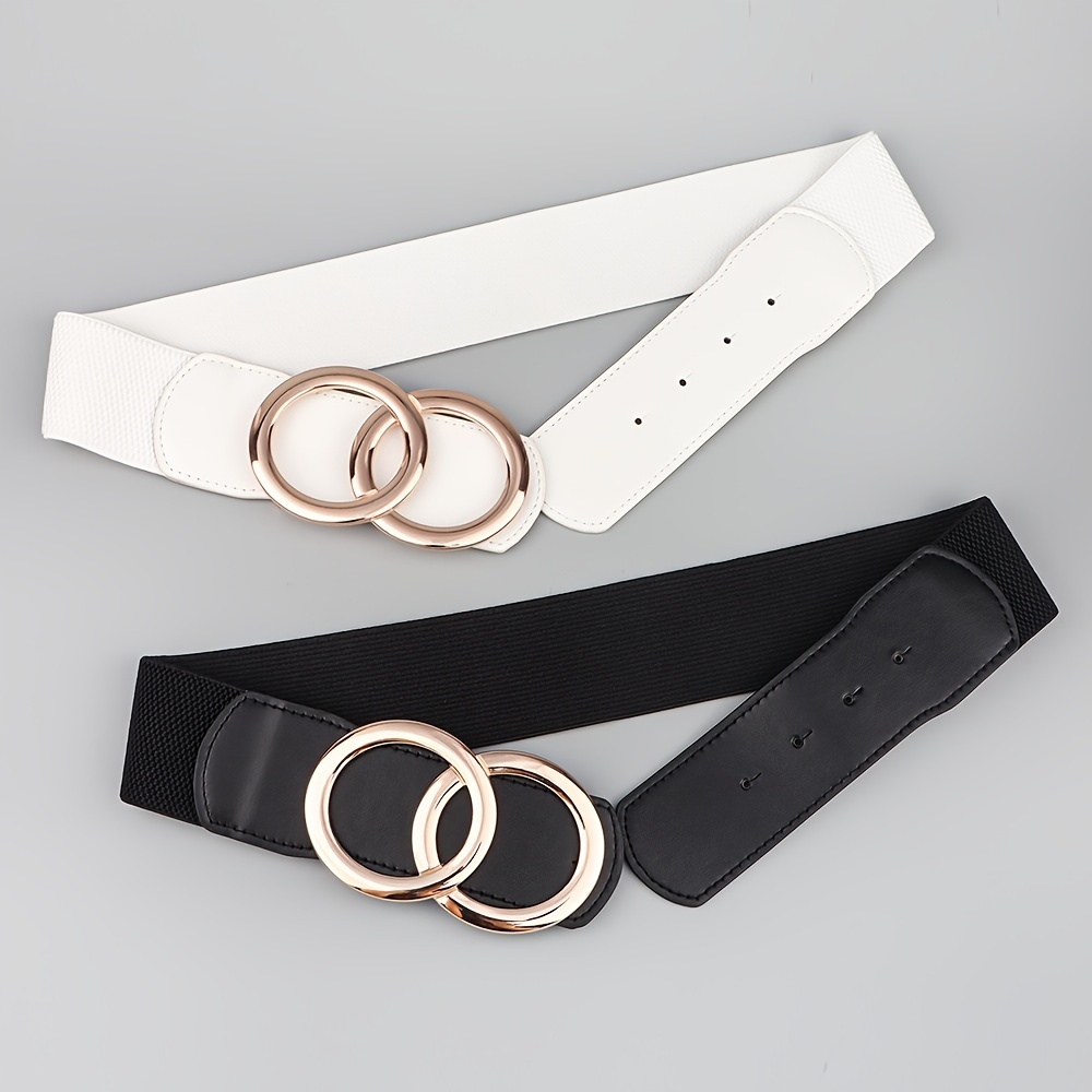 Letter Buckle Elastic Belt