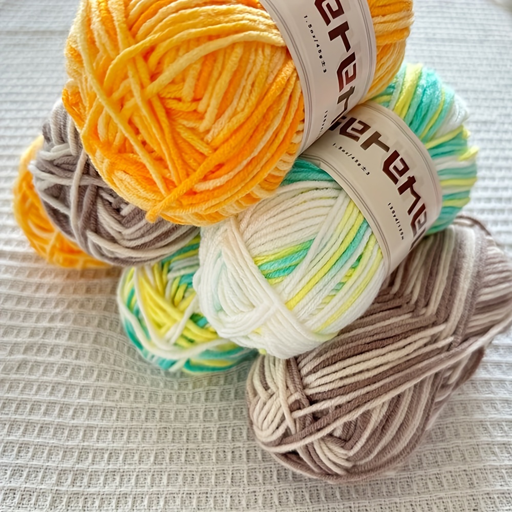 Buy Simi Enterprise Berry Mix Acrylic Wool Baby Soft 4 Ply Wool Ball Hand  Knitting Wool, Art Craft Soft Fingering Crochet Hook Yarn, Needle Knitting  Yarn Thread Dye Pf (Pack Of 6)