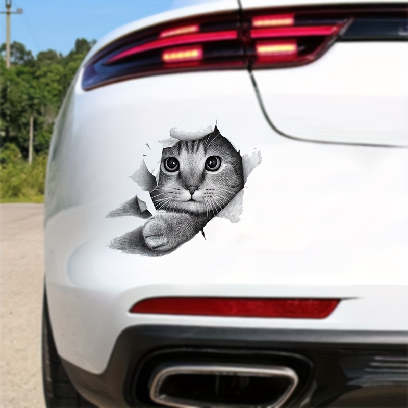 Cat Car Sticker Decal - Temu