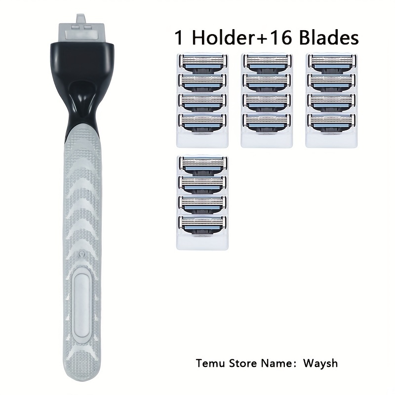 3-Layer Safety Razor Blades Set with Holder