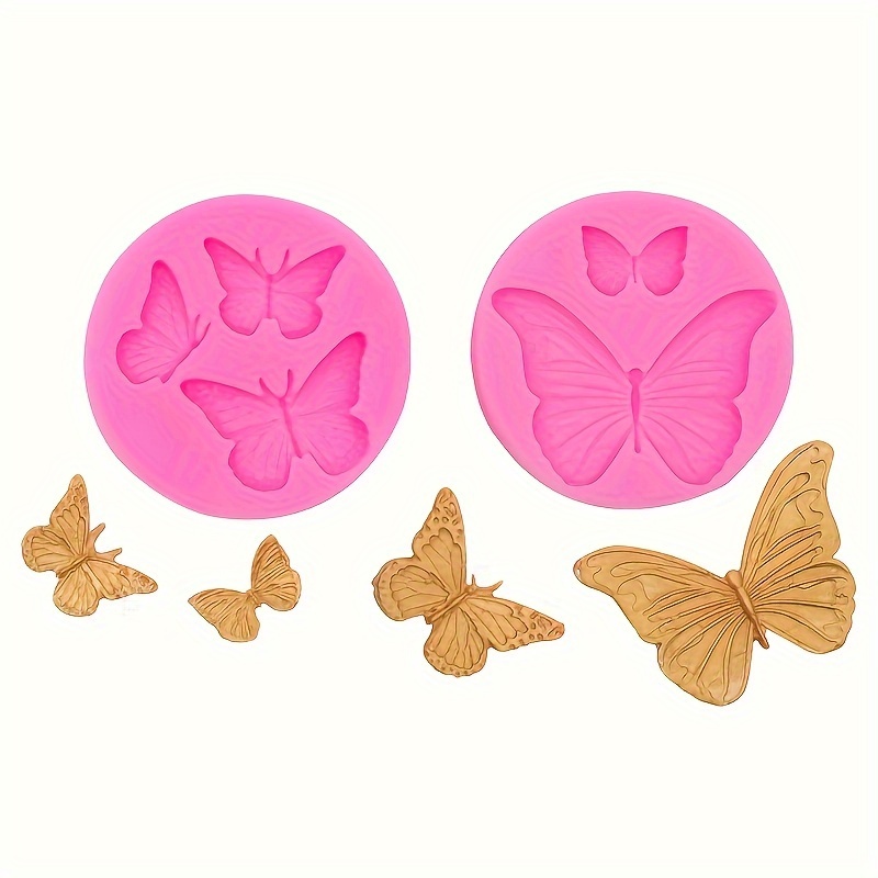 Butterfly Fondant Molds 3d Silicone Molds Butterflies Candy - Temu