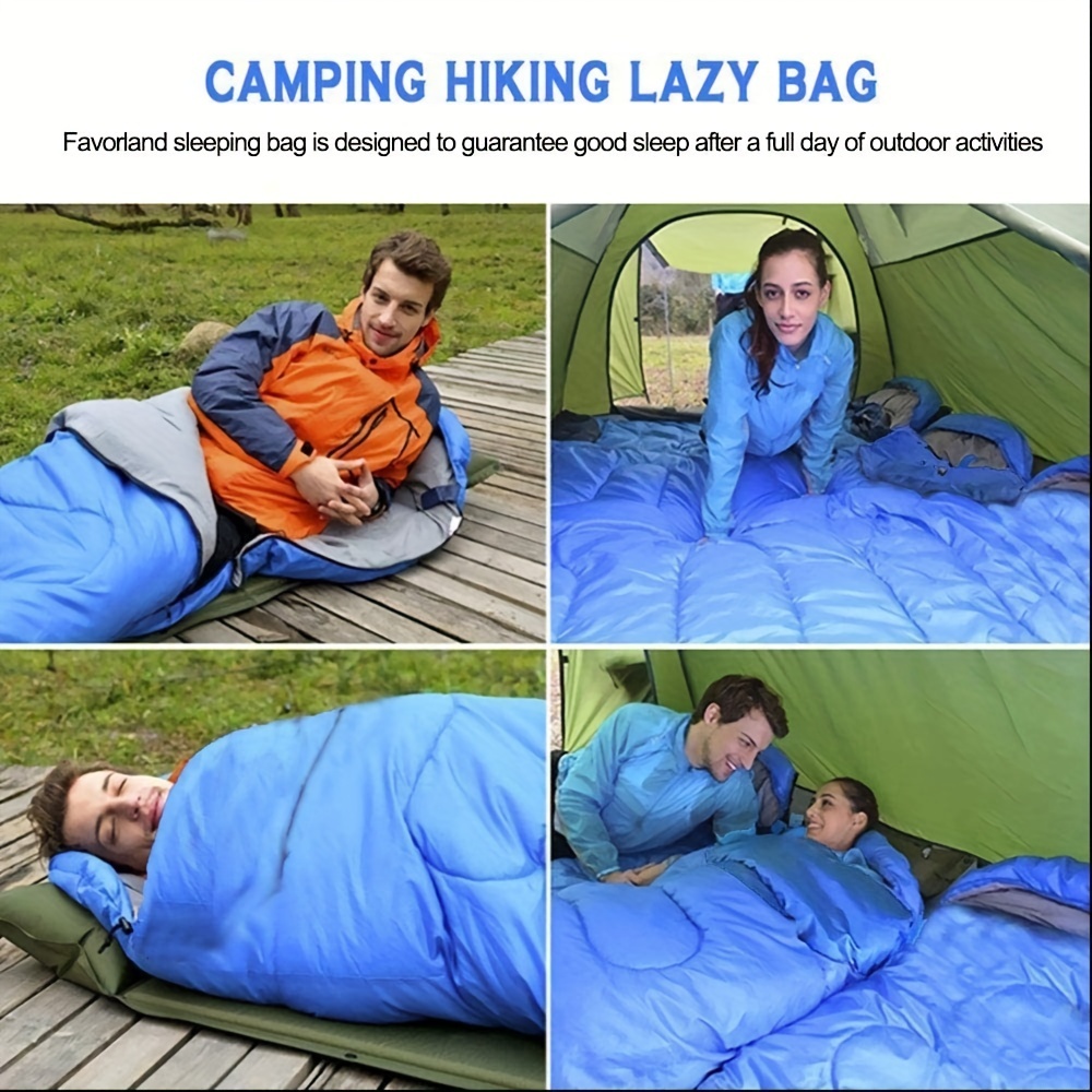 Saco de dormir para camping, mochilero o senderismo. Saco de dormir  impermeable para adultos o adole Sunnimix Almohadilla para dormir al aire  libre