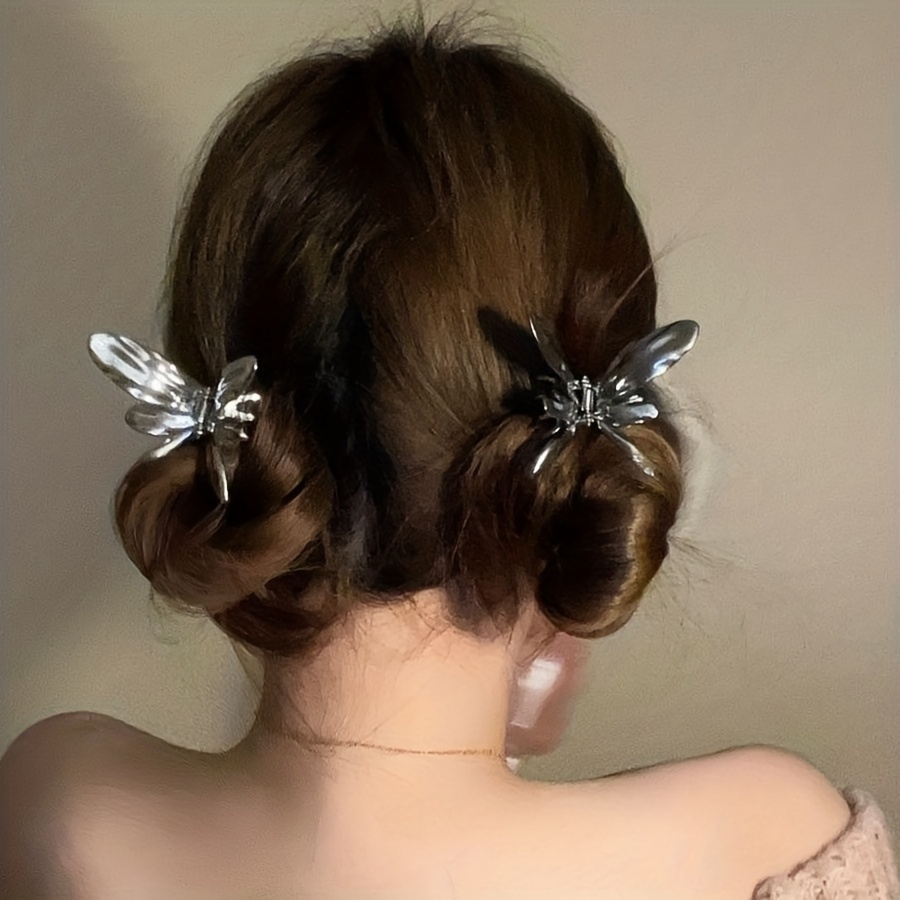 Butterfly Hair Claw Clips Metal Hair Clips Thick Long Hair - Temu