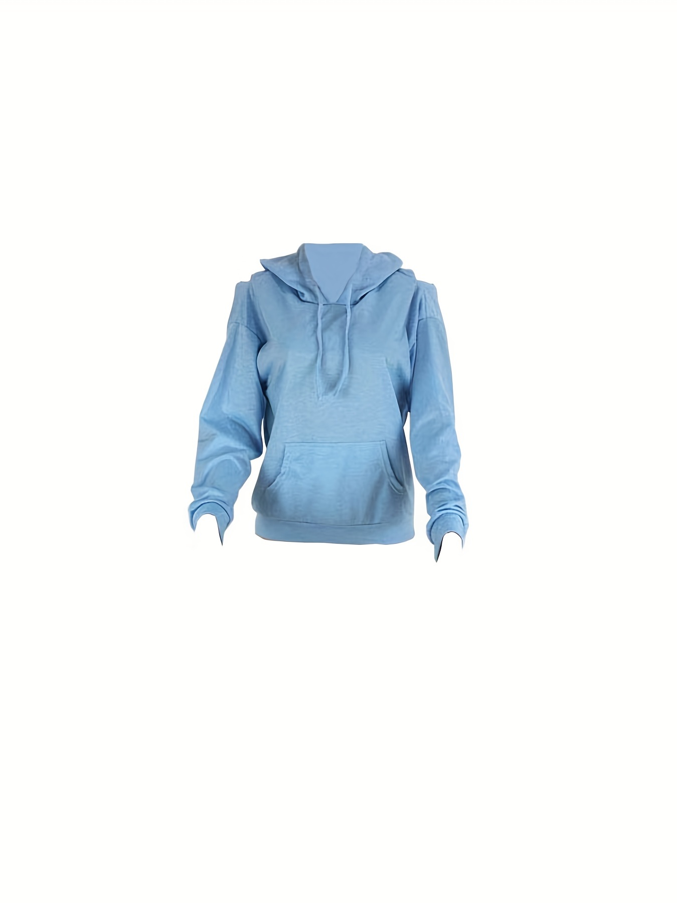 Sky blue colour store hoodie