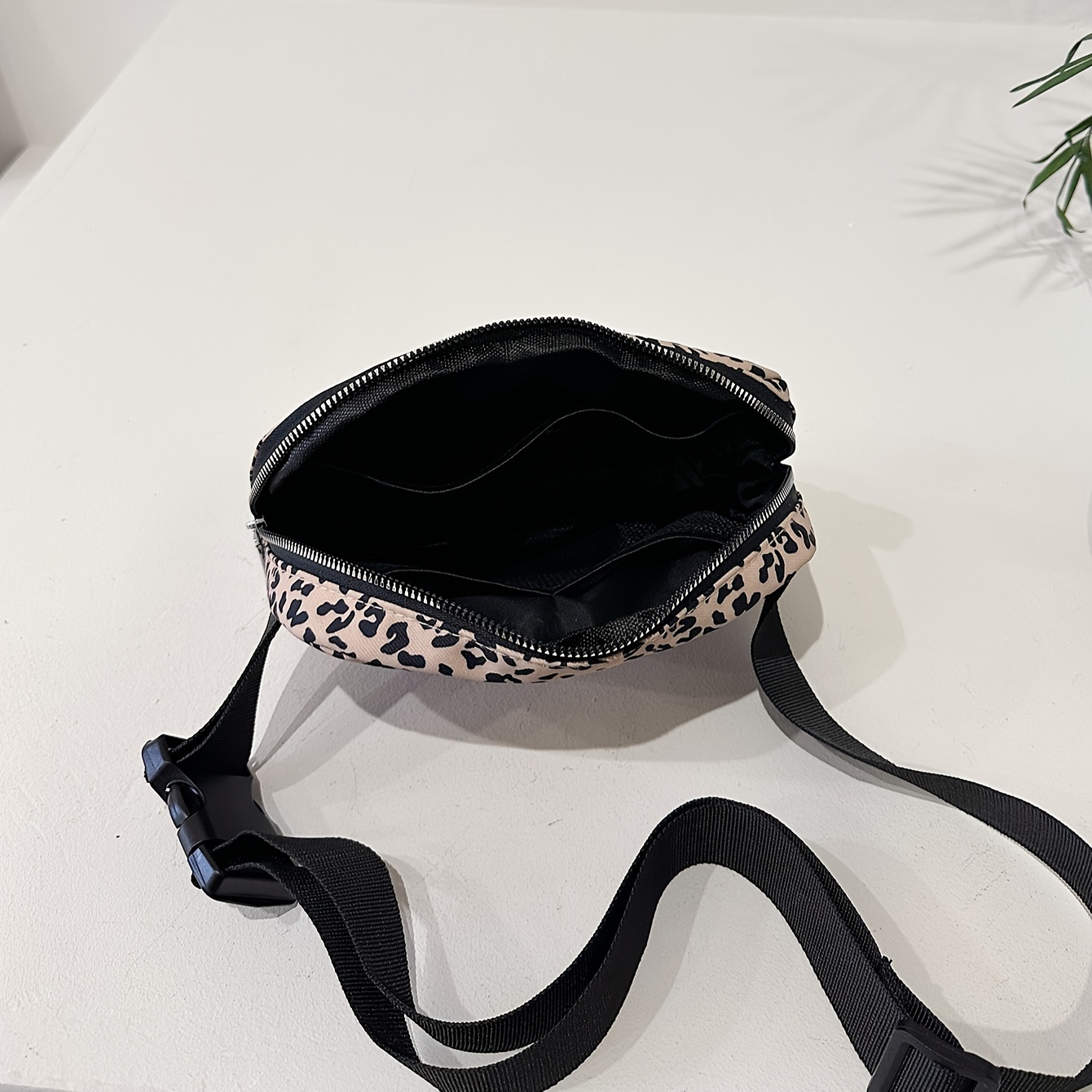 Leopard Pattern Sling Chest Bag, Multi Zipper Crossbody Bag, Casual Shoulder  Purses For Streetwear - Temu Belgium