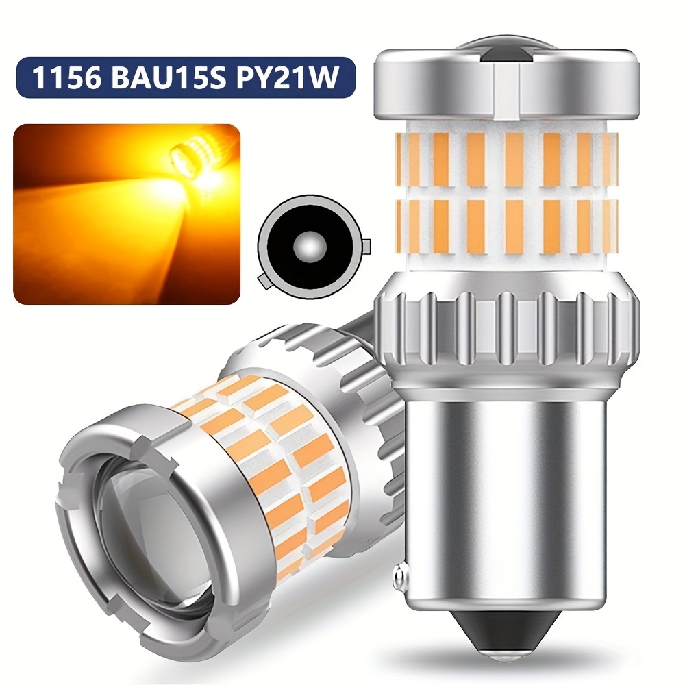 1156 P Ba15s Led Bau15s Py Led Bulbs Super Bright Car Lights, Yellow White Turn  Signals Reverse Lamp Drl 12v - Temu United Arab Emirates