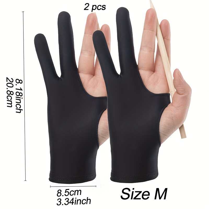 ACC-GLOVE | 3-Layer Anti-Touch Glove for Digital Drawing & Paper Sketching
