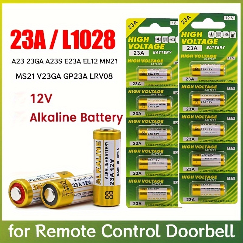 23A 12V High Voltage Alkaline Batteries Cell for Car Remote Toys Remotes  Doorbells at Rs 08/piece, New Delhi