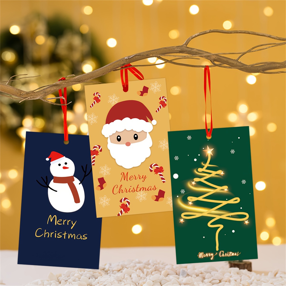 Christmas Decoration Tags Cute Christmas Gift Tags - Temu
