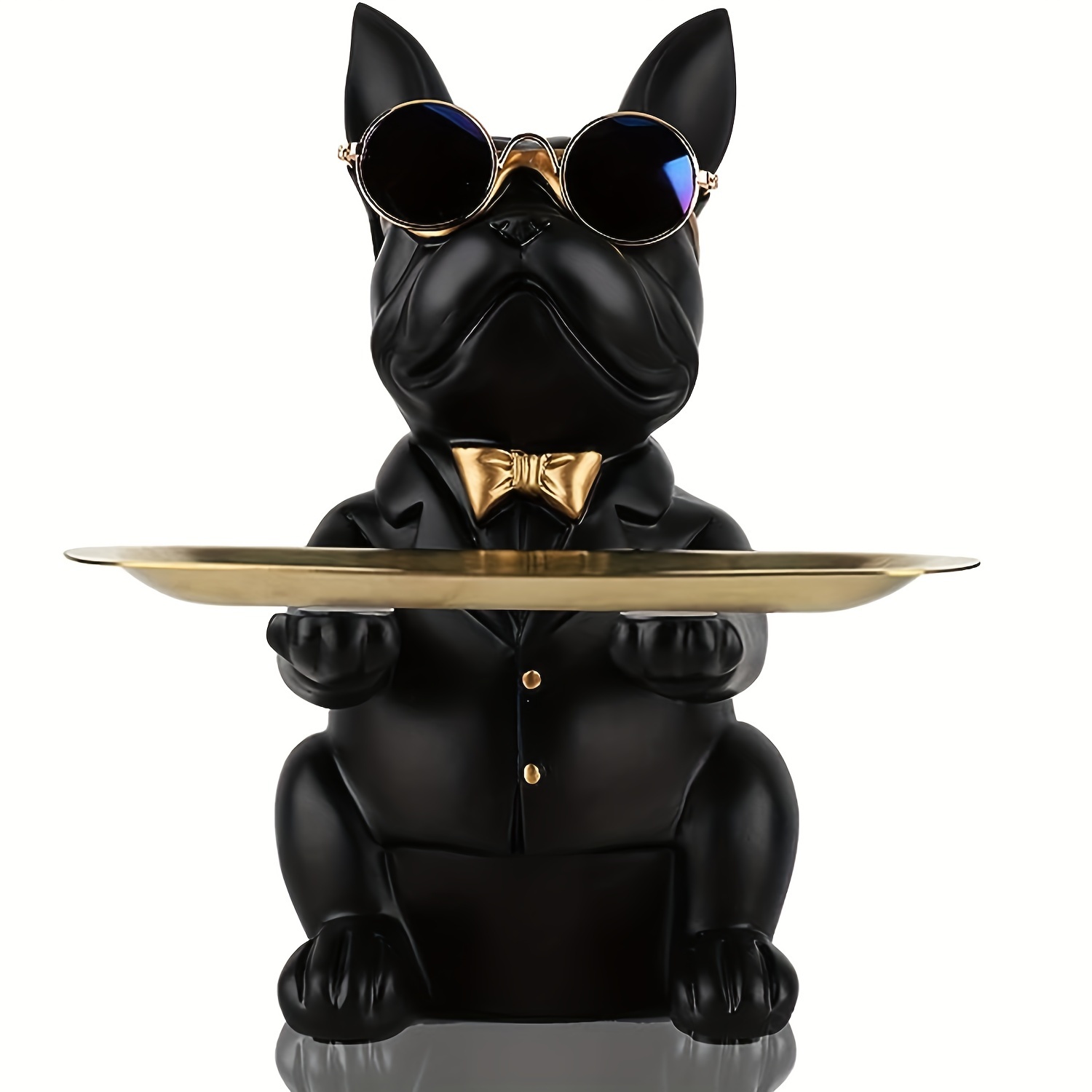 Cool Bulldog Statue Table Décoration De Bureau Rangement Figurine Miniature  Sculpture