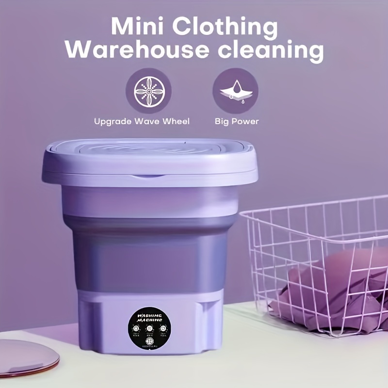 Mini Portable Washing Machine - Folding Washing Machine - Bucket Washer for  Clothes Laundry- Collapsible Washing Machine - Underwear Washing Machine  for Camping, RV, Travel, Small Spaces : : Home