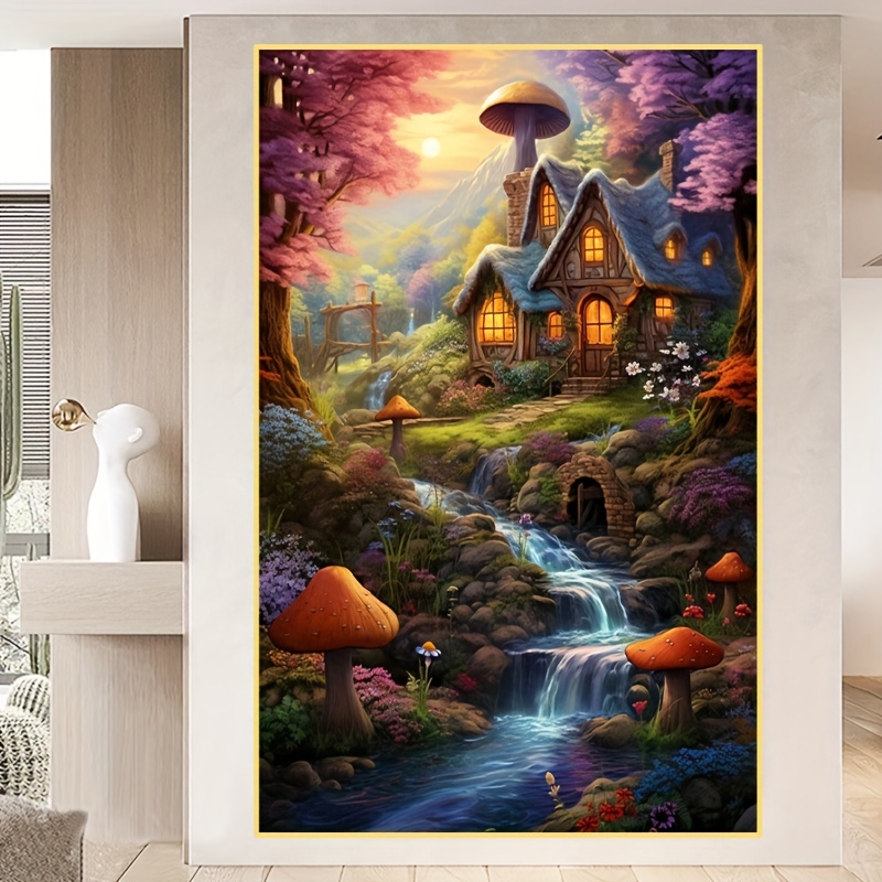 5d Diy Large Size Diamond Painting Set Creative Fairy Tale - Temu