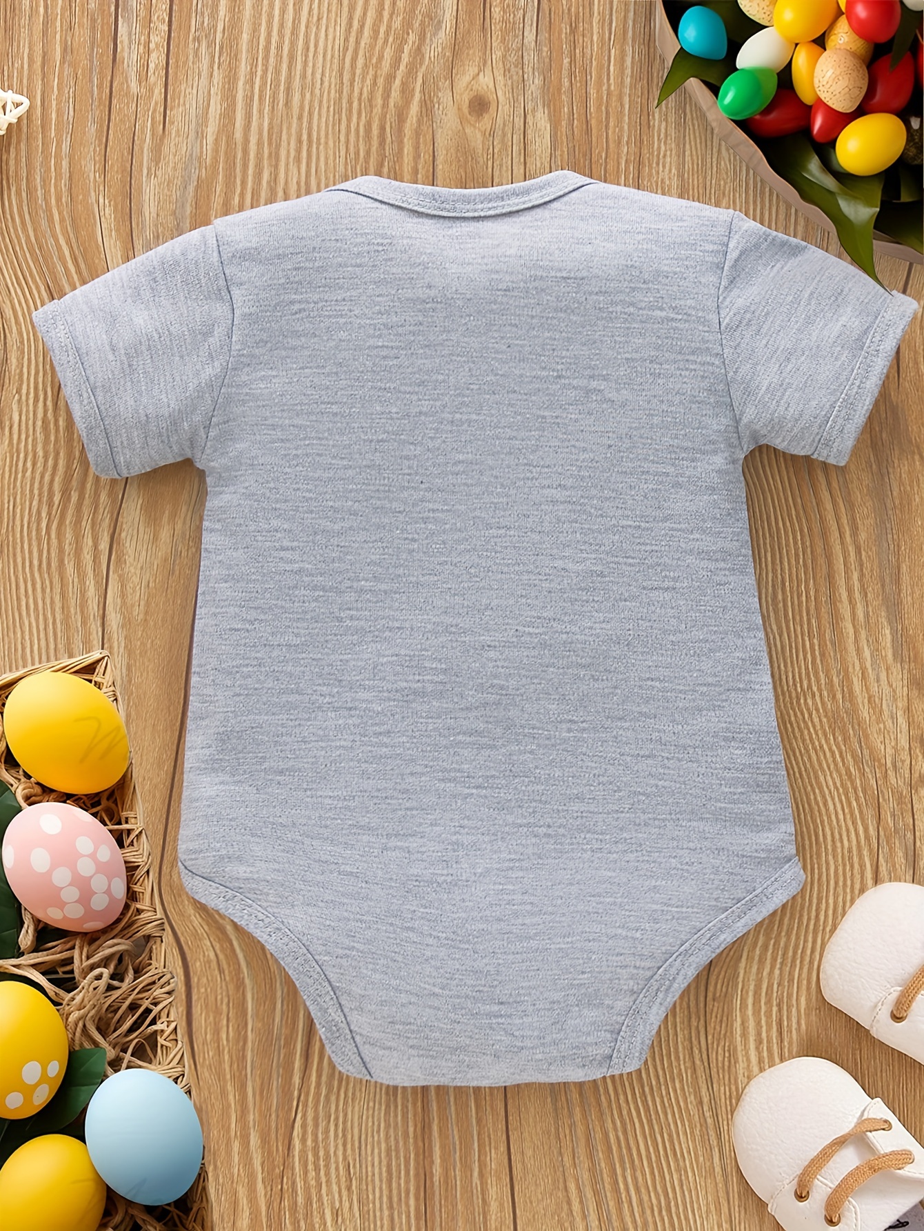 Grey Short Sleeve Bodysuit, Wonsie, Wonsie