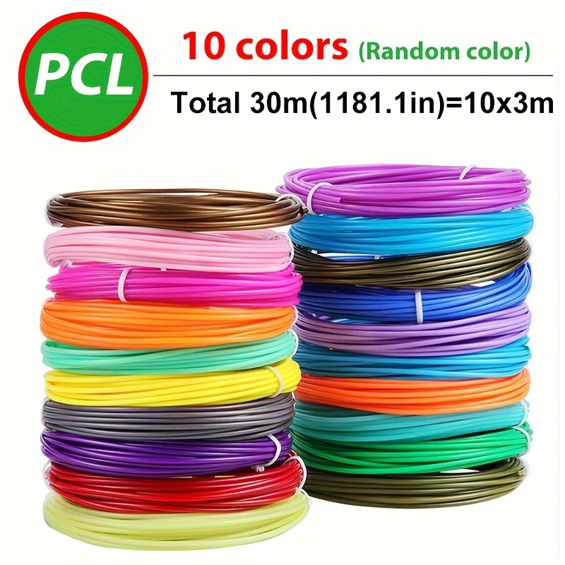 10 Colors 3d Pen Pcl Filament Refills Total 3d Printing Pen - Temu