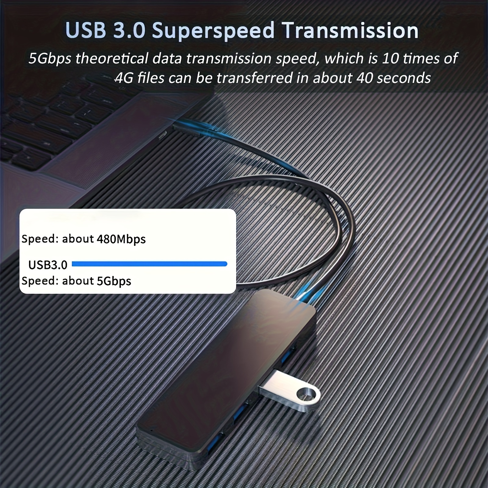 Divisor de Concentrador -en-1 Multipuerto USB C Tipo C a USB3.0 USB 2.0  Sunnimix expansor de puerto usb