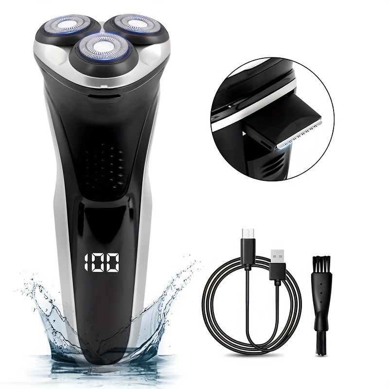 Mini afeitadora USB con indicador de carga LED, afeitadora portátil de  viaje, maquinilla de afeitar eléctrica para hombres, afeitadora facial  recargable