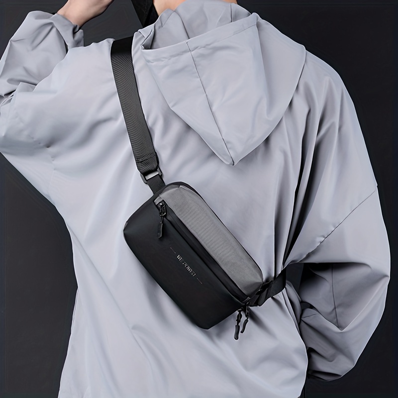 Men's Crossbody Bag, New Fashion Simple Small Shoulder Bag, Can