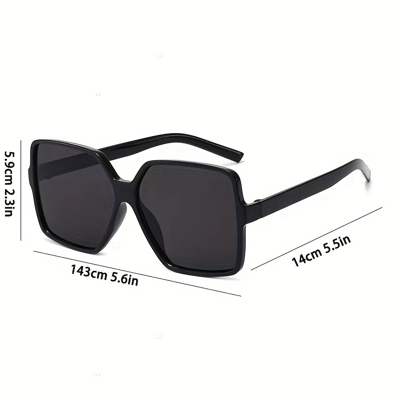 Oversized Square Sunglasses Casual Gradient Glasses UV400
