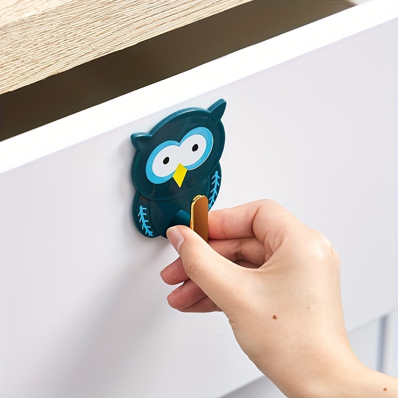 Owl Wall Hook Decorative Hook Cartoon Animal Sticky Hook - Temu