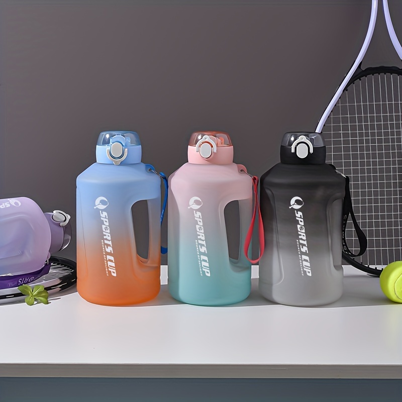 Gradient Color Water Bottle Set Large Capacity Lightweight - Temu