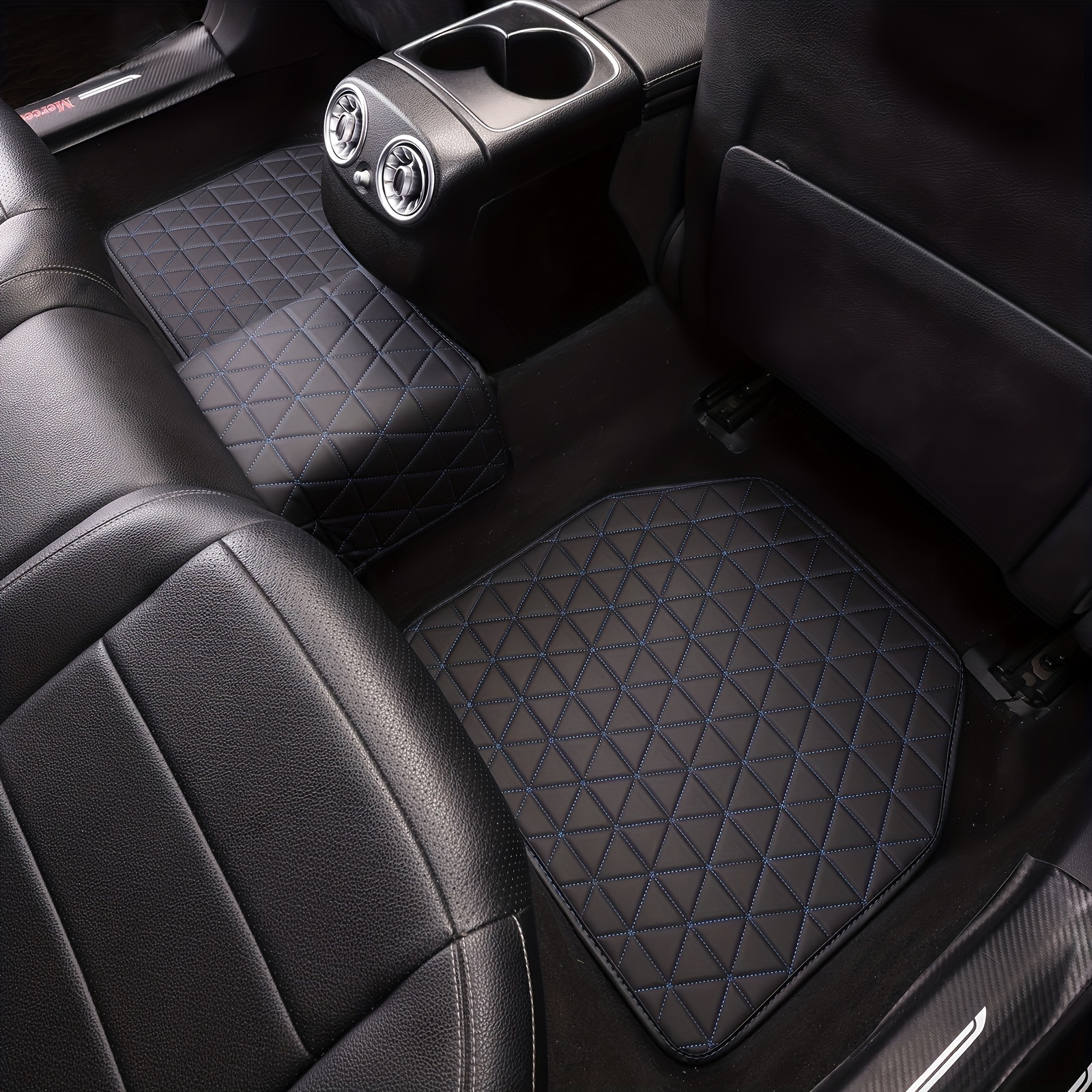 Hot Lace Pattern Leather Car Floor Mats Foot Carpet Pad - Temu