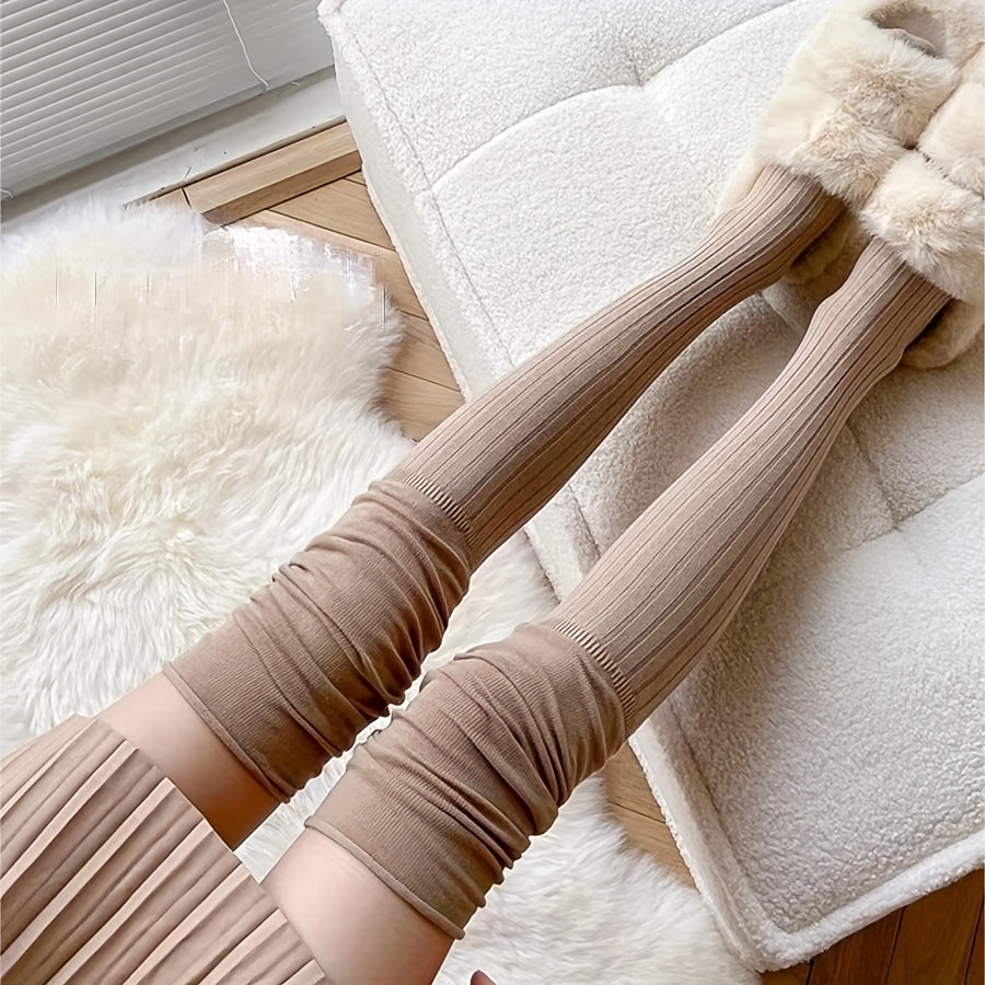 Autumn Winter One Size Stacking Stockings Solid Color Pure - Temu