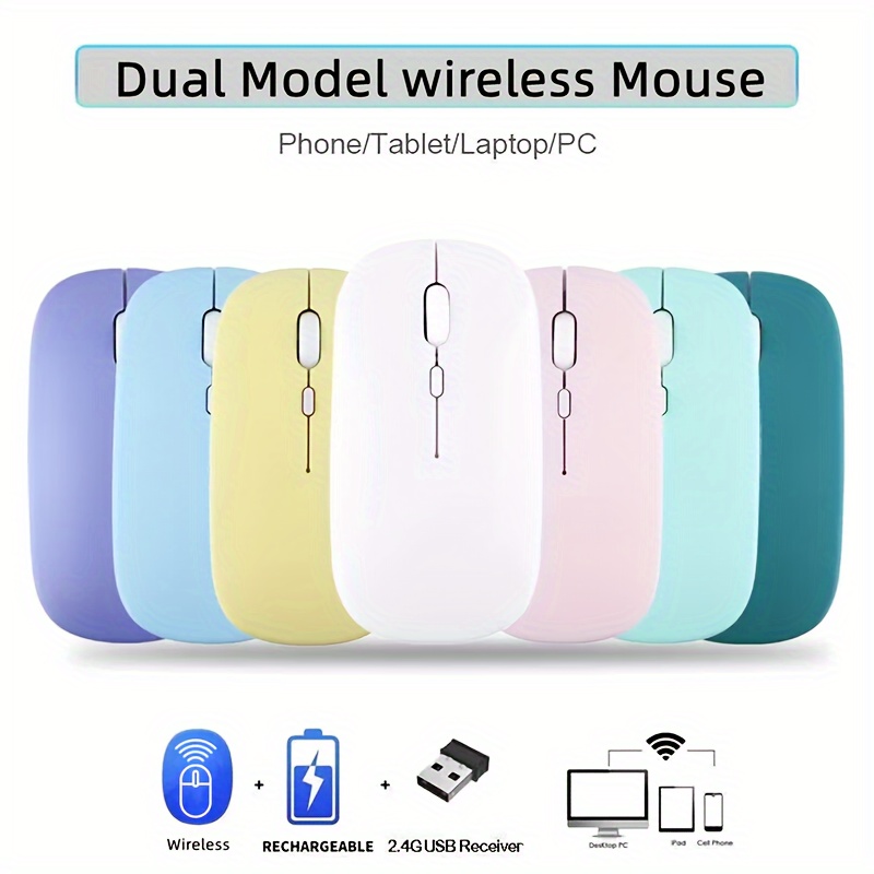 Candy Color Rechargeable Wireless Mouse. Macbook Pro / - Temu United Kingdom