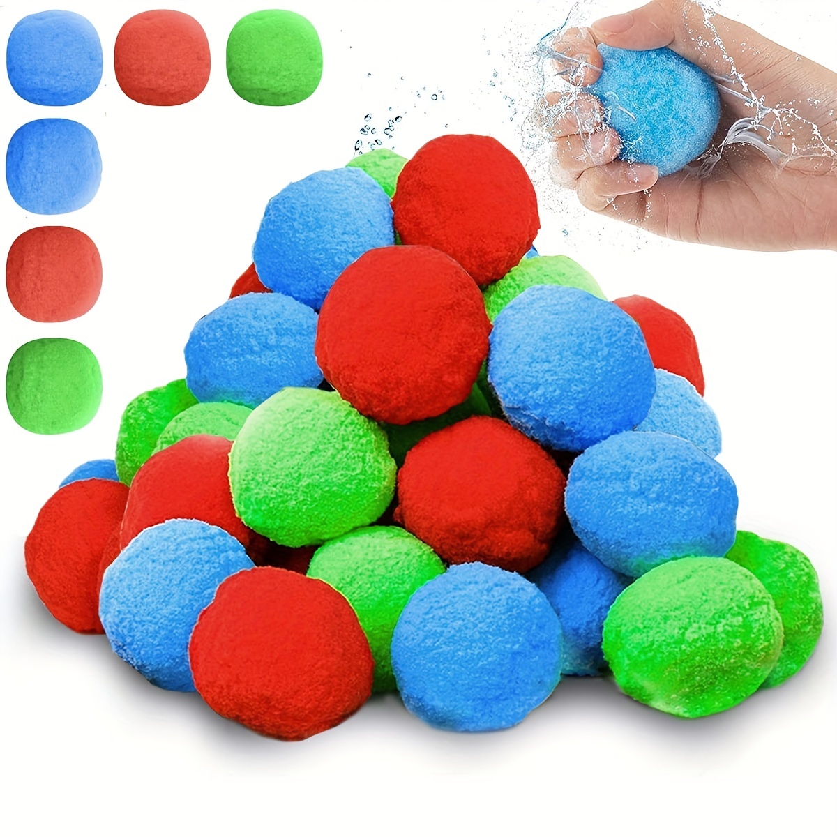 Reusable Water Balls Water Soaker Ball With Drying Bag - Temu