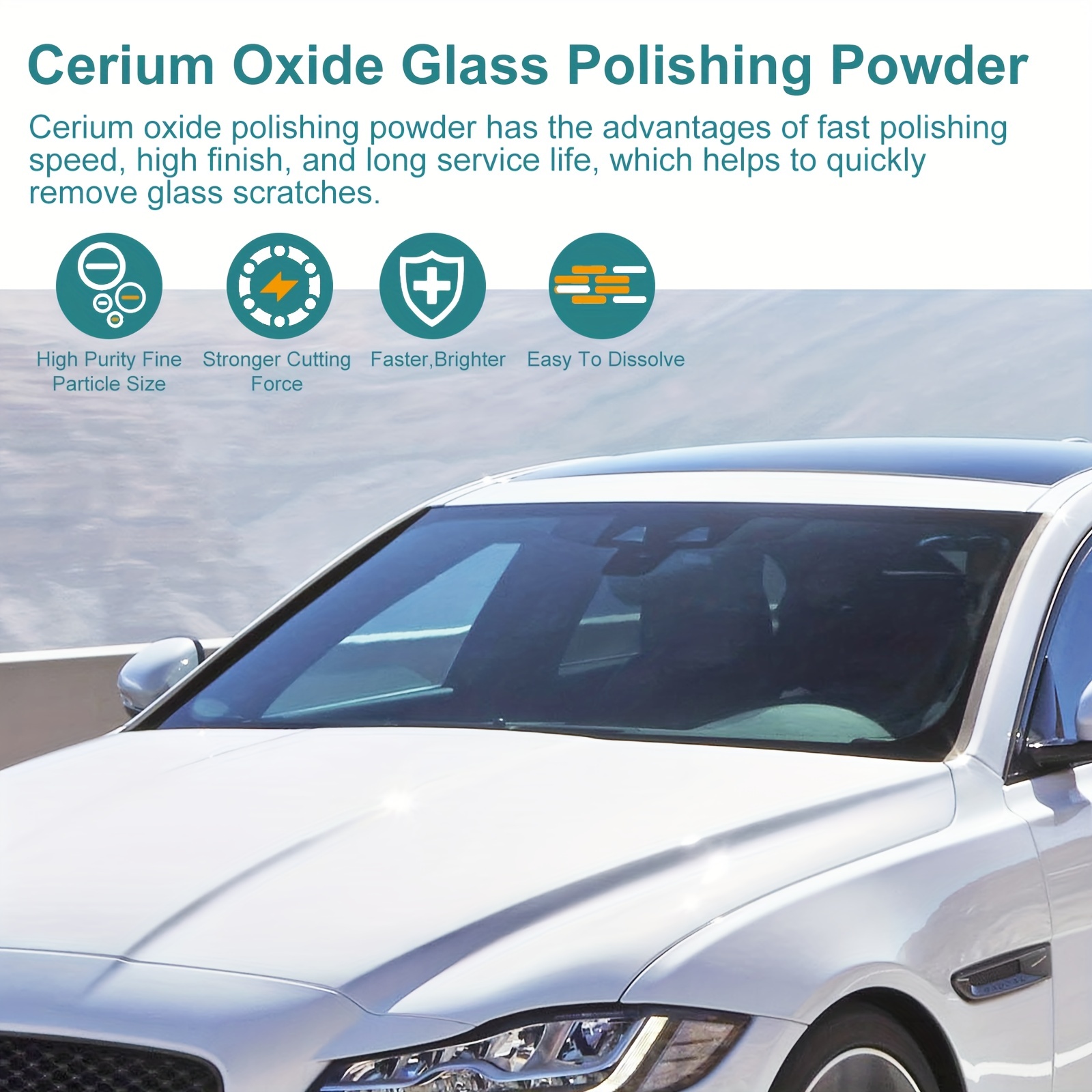 Car Glass Deep Cleaning Polishing Paste Glass Scratch Repair - Temu