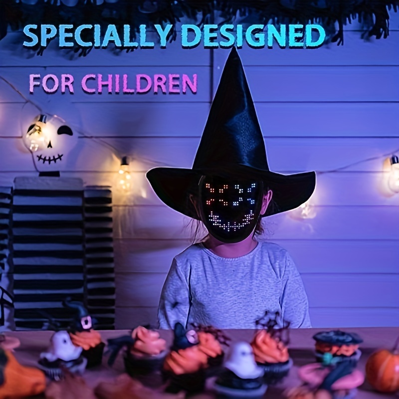 Maschera Led Bambini Rilevamento Gesti Maschera Illuminante - Temu Italy