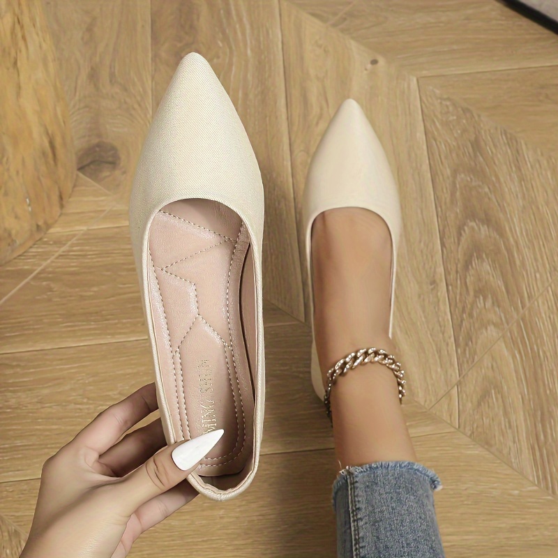 Nude colour outlet flat shoes