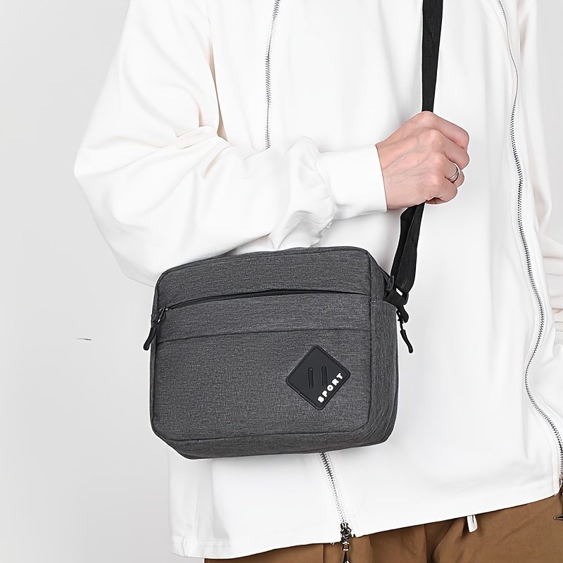 Men's Commuter Backpack Portable Small Messenger Bag Nylon