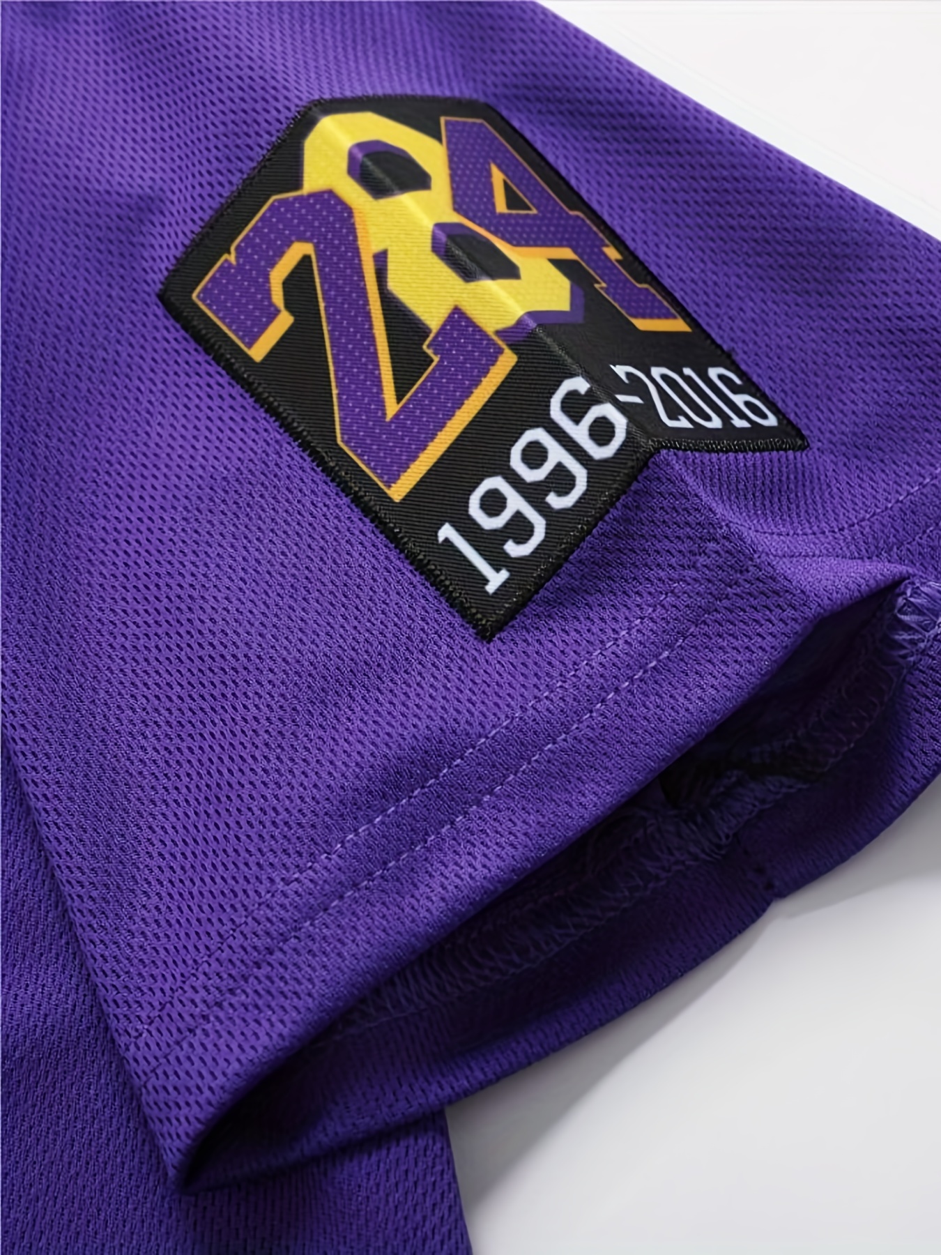 Mens 8 Retro Legend Baseball Jersey 24 Embroidery Black Purple