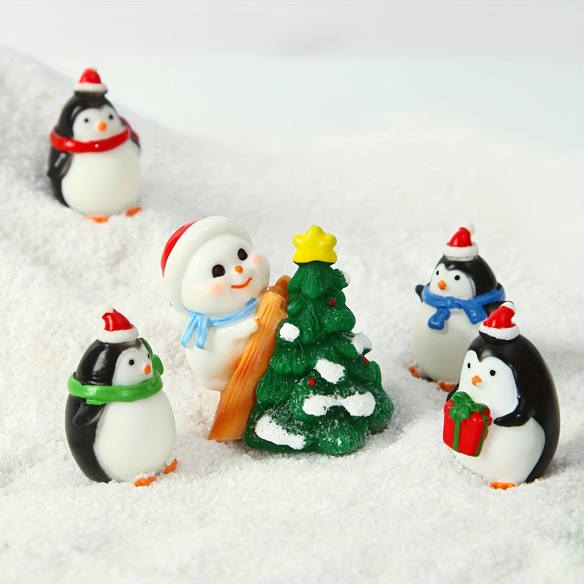 Mini Snowman Penguin Tree Sculpture, Resin Statue, Christmas Ornament Art  Craft, Micro Landscape Snow Scenery Diy Accessories, Home Room Decor  Tabletop Display Ornament, Xmas Decor - Temu